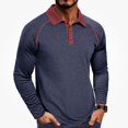 thumbnail image 2 of WAVSUF Henley Shirt for Men's Loose Fit Soft Stretchy Long Sleeve Fall Office Daily Top XL, 2 of 5
