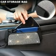 thumbnail image 3 of Car Storage Bag Sunglasses Case Organizer Vehicle Storage Box Seat Back Garbage, 3 of 9