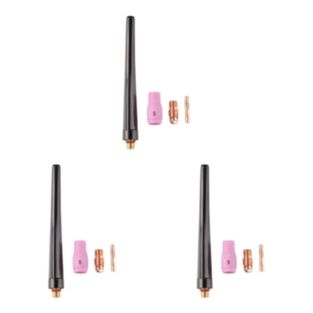 Scienceny 4Pcs TIG Welding Torch Accessories Collet Nozzle for WP 17 18 26 Series Tool Type1 NO1