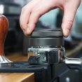 thumbnail image 3 of Dispensador de café de 58 mm, dispensador de café de doble cabeza en polvo de acero inoxidable, nivelador de ambos lados, herramienta de barista de profundidad ajustable, 11 Feliz Sencillez, 3 of 5