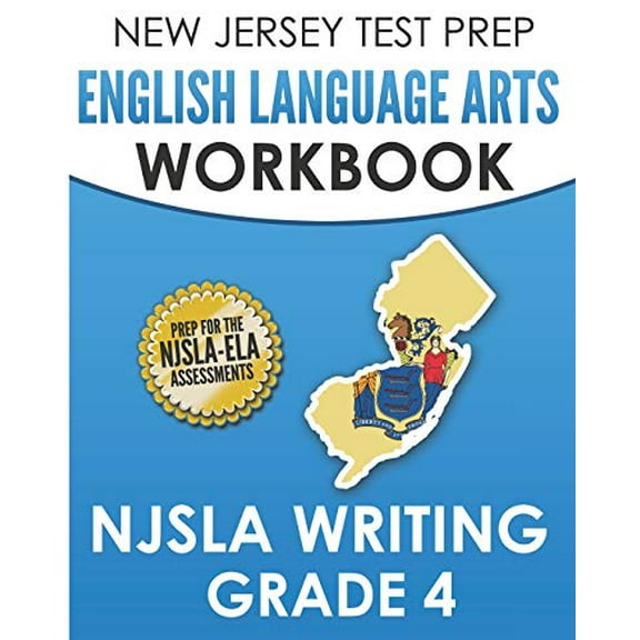 Pre-Owned NEW JERSEY TEST PREP English Language Arts Workbook NJSLA Writing Grade 4, 9781701257665, 1701257661, Paperback,