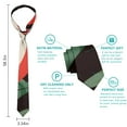 thumbnail image 6 of Jungle Leaves Tie & Floral Tie Design: Colorful Exotic Tie, Versatile for All Occasions, 6 of 6