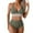 Army Green, variant on Ohufall Womens Plus Size Swimsuits Women's High Waisted Bikini Two Pieces Bikini Set Swimsuit Beachwear for Women