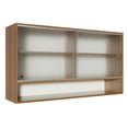 thumbnail image 1 of Alacena Madesa Glamy 2 Puertas Corredizas de Vidrio y 1 Nicho Marrón, 1 of 6