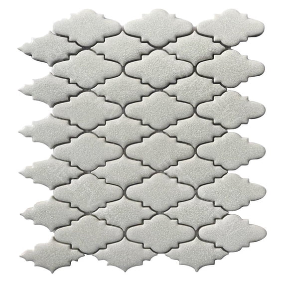 Blanco Crackled 10-in x 12-in Porcelain Mosaic Tile(0.83-sq. ft/ Piece)