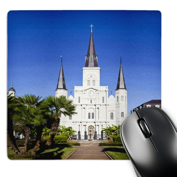 3dRose, Louisiana, New Orleans, St. Louis Cathedral - US19 WBI0208 - Walter Bibikow, MousePad