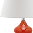 thumbnail image 5 of SAFAVIEH Eva 24 in. Orange Glass Table Lamp with Off-White Cotton Shade, Set of 2, 5 of 5