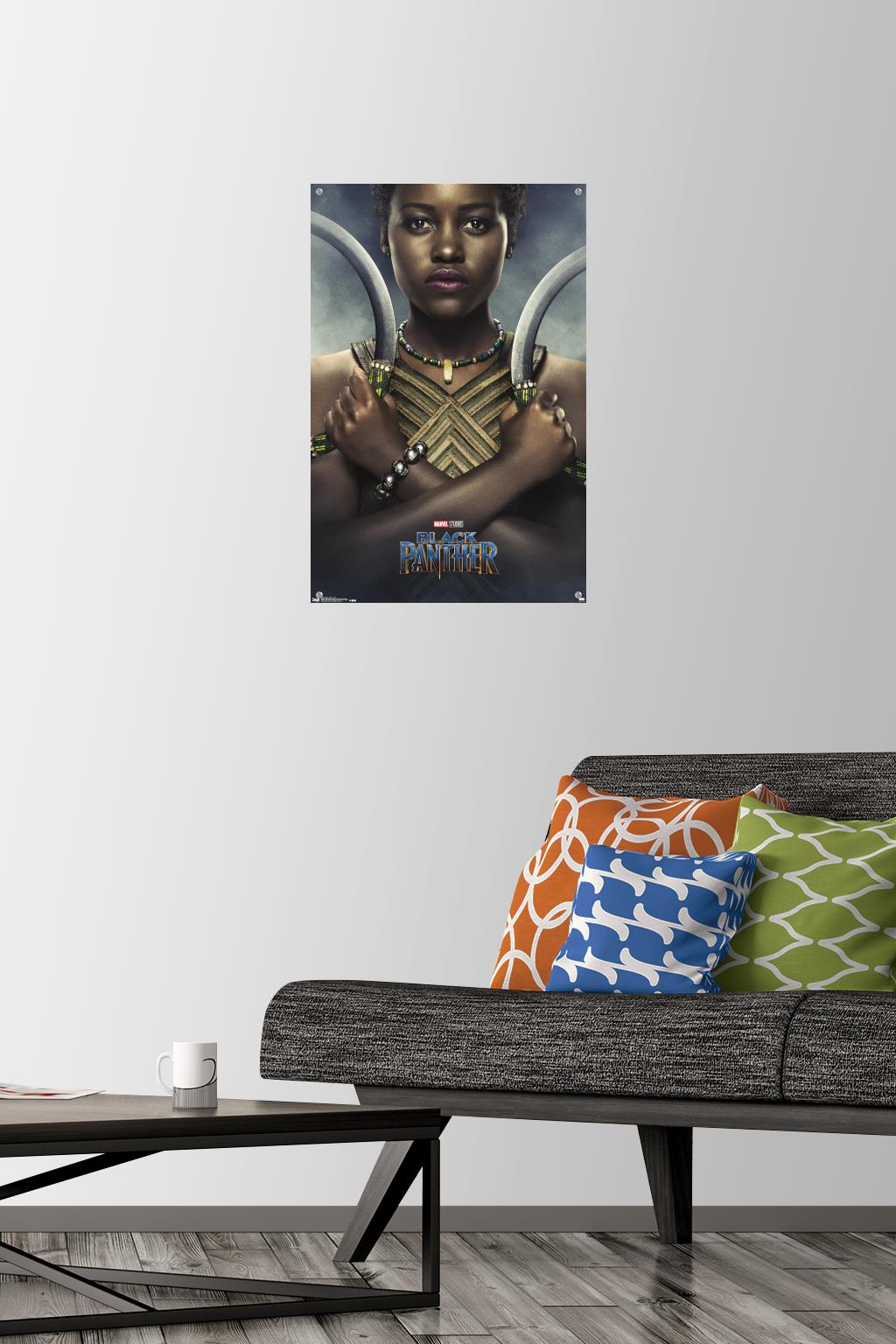 Marvel Cinematic Universe - Black Panther - Nakia One Sheet Wall Poster with Push Pins, 14.725" x 22.375"
