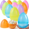 thumbnail image 1 of Huevos de Pascua JOYIN, 12 unidades, grandes, transparentes, 15 cm, rellenables con juguetes, 1 of 8