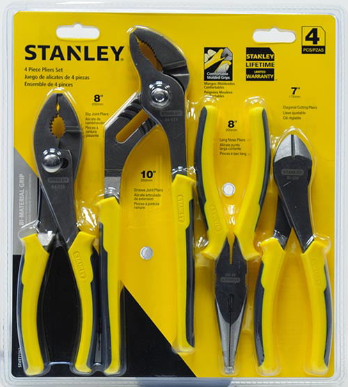 Stanley STA074471 Control Grip Plier Set of 3.