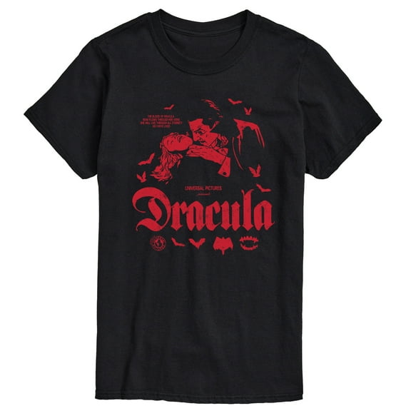 Classic Monsters - Dracula - Men's Short Sleeve Graphic T-shirt