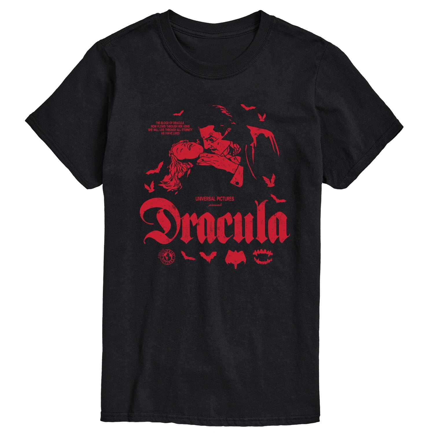 Universal Studios Monsters - Dracula Short Sleeve Graphic T-Shirt