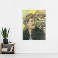 thumbnail image 2 of Paul Gauguin Self Portrait With A Hat Extra Large Art Print Wall Mural Poster Premium XL, 2 of 3
