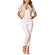 thumbnail image 2 of BLAZER DE TRABAJO CHIC PARA MUJERES INSPIRE, CON CUELLO SHAWL, SIN CUELLO, ABIERTO EN FRONTAL, CORTO, TAMAÑO XL, BEIGE, 2 of 6