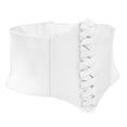 thumbnail image 4 of Cinturón de cintura elástica Macarena Estilo Stwmpunk Vintage blanco, 4 of 8