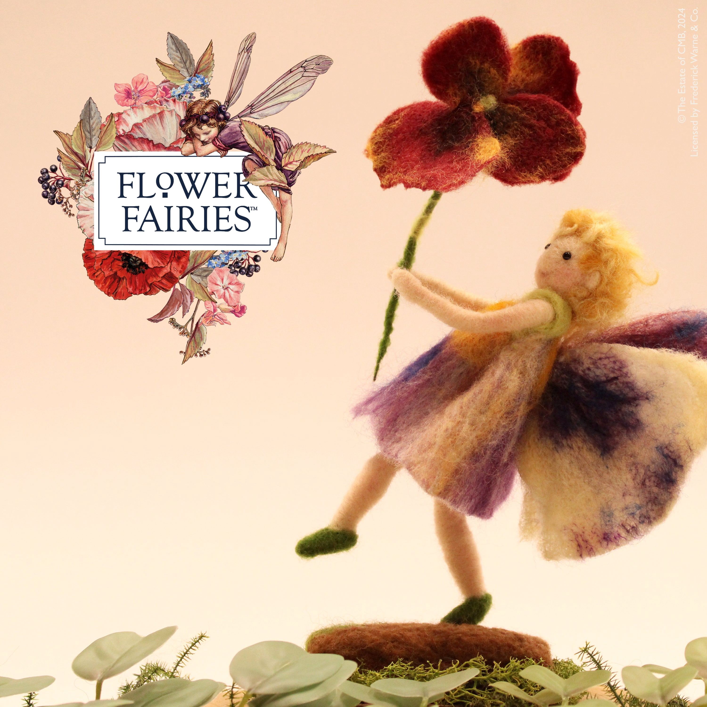Felting Kit - Pansy Fairy Needle Felting Kit