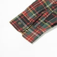 thumbnail image 6 of COEVALS CLUB Mens Flannel Long Sleeve Shirts Corduroy Lined Snap Button Up Cotton Western Plaid Shirts (Dark Green/M 14#), 6 of 6