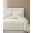 thumbnail image 6 of Brooklyn Loom Woven Texture 3-Piece Full/Queen Duvet Set in Cream, Cotton , Adult, All Season, OEKO-TEX Certified, 6 of 11
