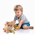 thumbnail image 5 of Walking Plush Dog Toy Electronic Pet with Realistic Motion Sound and Light Effects, Soft Plush Interactive Companion, 6.7x6.3x3.5 Inch Portable Novelty Gift for Animal Lovers, Yellow, 5 of 8