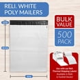thumbnail image 2 of Sobre Poly Mailers Reli. 12 x 15,5 cm, 500 unidades, para envíos a granel, 2 of 7