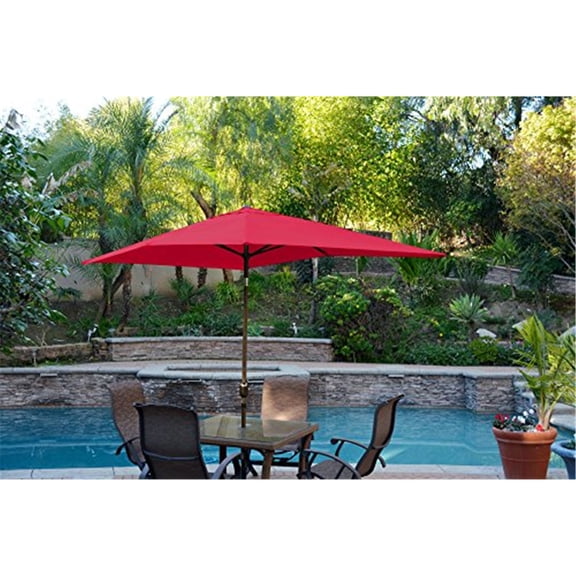 Patio Umbrella with Tilt & Crank - Outdoor Market Umbrella - Aluminum Pole - Durable Shade