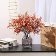 thumbnail image 4 of Faux Flower Fake Babys Breath Flower Bulk Artificial Gypsophila Bouquets Silk Flowers Real Touch Floral for Home Bedroom Wedding Thanksgiving Party Fall Decor (Beige Brown), 4 of 5