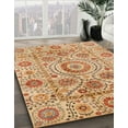 thumbnail image 2 of Ahgly Company Indoor Round Abstract Chocolate Brown Abstract Area Rugs, 3' Round, 2 of 6