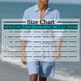 thumbnail image 3 of Paiyanr Cotton Linen Sets for Men Summer Breathable Shirts Shorts 2 Piece Outfits Solid Color Casual Long Sleeves Drawstring Waist Beach Shorts Sets, 3 of 9