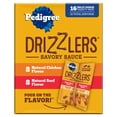 thumbnail image 2 of (4 pack) Pedigree Drizzlers Savory Sauce Multipack Wet Dog, 2.1 oz Twin Pouches, 16-Pack, 2 of 9