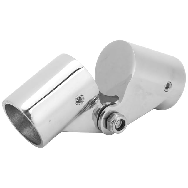 Swivel Connector, Stainless Steel Wear Resistant Aging Resistant High Strength Swivel Pipe Connector Anti Rust High Hardness For Marine Boat Rail Tube Pipe 25MM