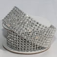 thumbnail image 2 of The Ribbon People Crystal Diamonds Craft Ribbon Trim with Silver and Clear Setting 1.5" x 1 Yard, 2 of 2