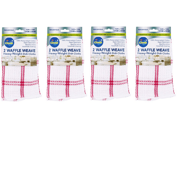 Ritz Clean Waffle Weave HeavyWeight Dish Cloths, 8 count