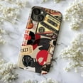thumbnail image 5 of Vintage Music Ticket Collage Phone Case, 80s Rock Aesthetic Cover for iPhone 17 16 15 14 13 12 11 Series, 5 of 6