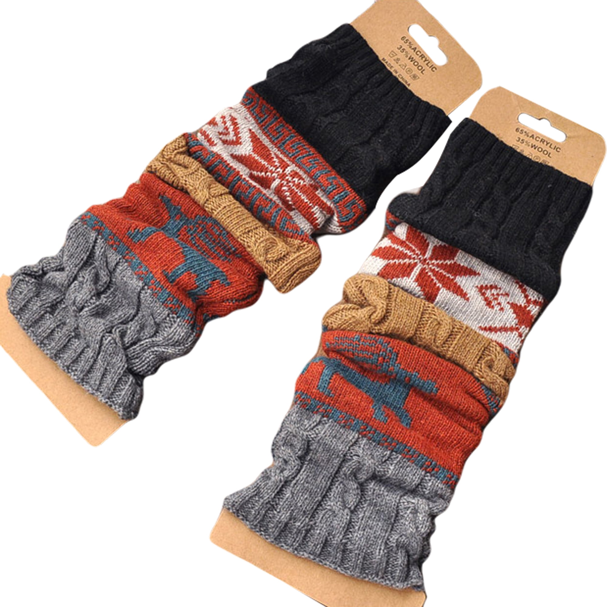 Leg Warmers Winter Classic Solid Patterns Stretchable Knitting Socks Accessories Leg Warmers Winter Classic Solid Patterns Stretchable Knitting Socks Accessories
