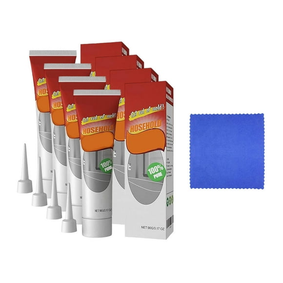 Gel removedor de lechada para baldosas | Limpieza de penetración profunda para baño y cocina | Fórmula segura y no corrosiva | Diseño sin escobillas | Protección duradera | Incluye 1-5 geles + Trapo