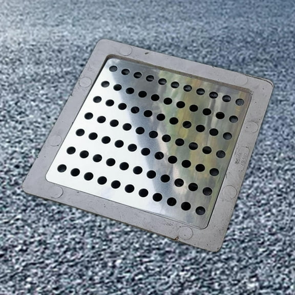 Tongina Shower Drainer Cover Floor Drain Cover Hair Catcher Square Shower Drain Shower Floor Drain for Bathroom Garage Toilet Kitchen