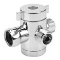 thumbnail image 4 of 2piezas 1/2 Pulgada Adaptador En T de 3 Vías Inodoro Bidé Baño Cabezal de Ducha Brazo VáLvula de Desvío, 4 of 8