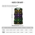 thumbnail image 4 of Naloa Mardi Gra Geometric Basketball Jersey Reversible Men's Mesh Athletic Sports Shirts Training Practice S-4XLSmall, 4 of 6