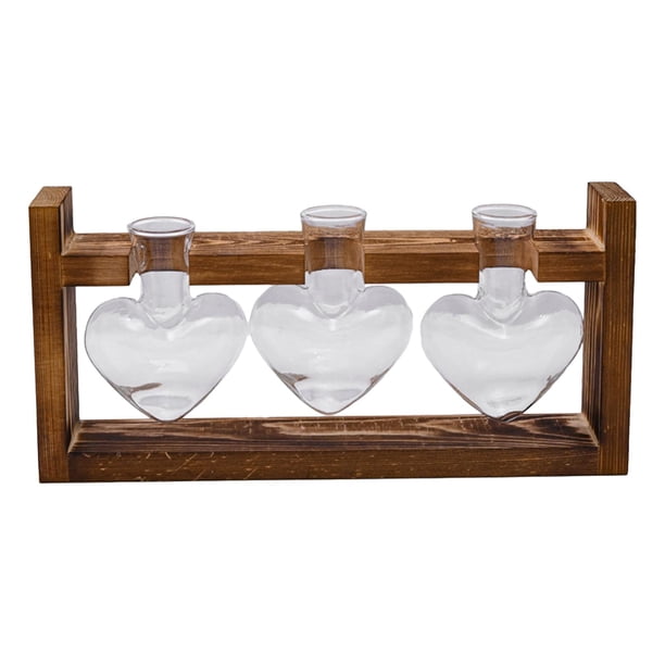 Jarrón de vidrio, jarrón hidropónico, maceta, jarrón decorativo, pequeñas plantas hidropónicas 3 jarrones de cristal