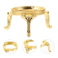 thumbnail image 3 of Metal Crystal Ball Stand 2Pcs Golden for Decorative Sphere Display in Home Users, 3 of 8