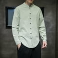thumbnail image 4 of Camisas s Para Hombre De Vestir Camisa de manga larga para hombre Camisa casual con cordón de moda Camisa medieval masculina (GN1, XXL), 4 of 5