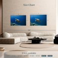 thumbnail image 4 of Elephant Stock Turtle Adventure Wall Art - Horizontal Canvas Wall Art - Living Room Wall Decor - Animal Canvas - Blue And Turquoise Decor - 51" x 34", 4 of 8