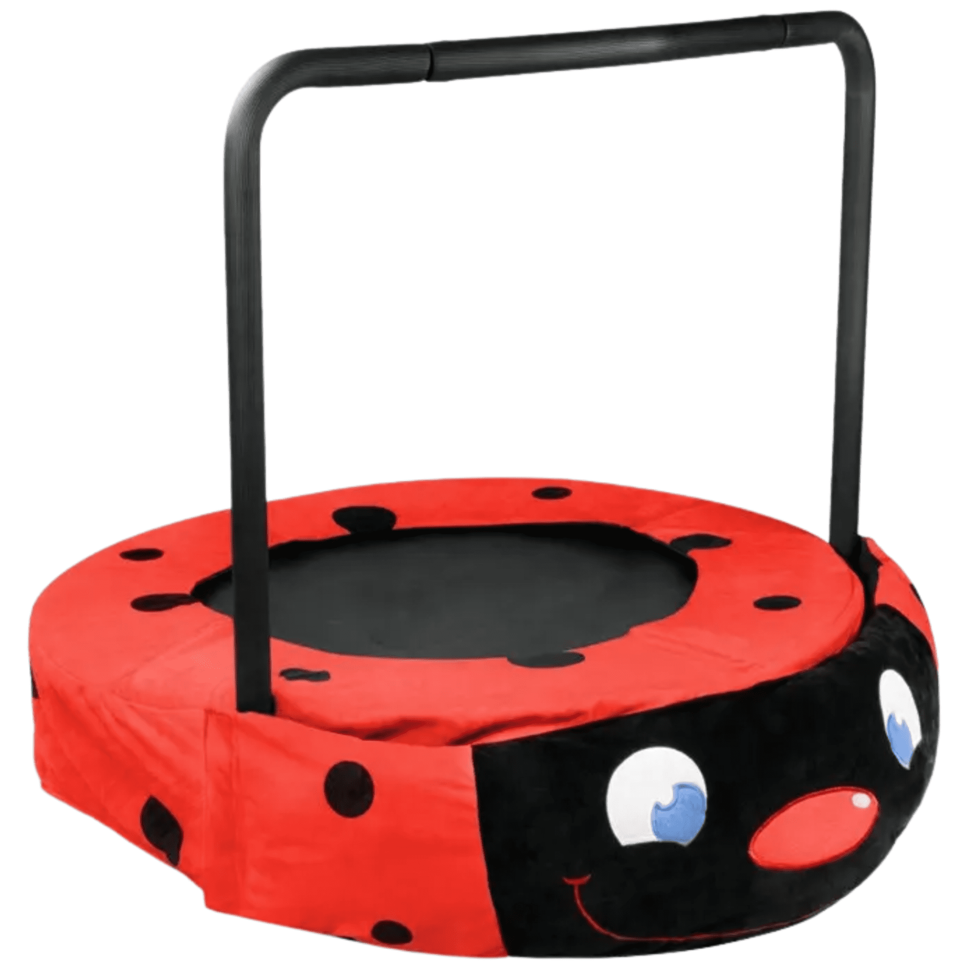 Kadyn 36.22" Assembled Children's Trampoline, Toddler Trampoline for Kids Age 3 - 7, Jumper Kids Trampoline with Handrail, Black And Red Kadyn 36.22" Assembled Children's Trampoline, Toddler Trampoline for Kids Age 3 - 7, Jumper Kids Trampoline with Handrail, Black And Red