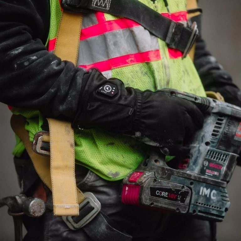 FNDN Full-Leather Heated Work Gloves XL