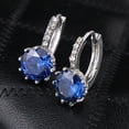 thumbnail image 3 of Ayyufe Women Round Cubic Zirconia Inlaid Huggie Hoop Earings Piercing, 3 of 7