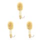 thumbnail image 2 of Seitruly Cepillo de sisal para colgar en la ducha, resistente al desgaste, cepillado en seco, herramienta para frotar, masaje de baño, exfoliante, amarillo 3piezas Seitruly CBP236612, 2 of 6