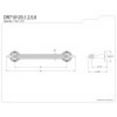 thumbnail image 4 of Kingston Brass DR710128 Templeton 12" Decorative Grab Bar, Brushed Nickel, 4 of 4