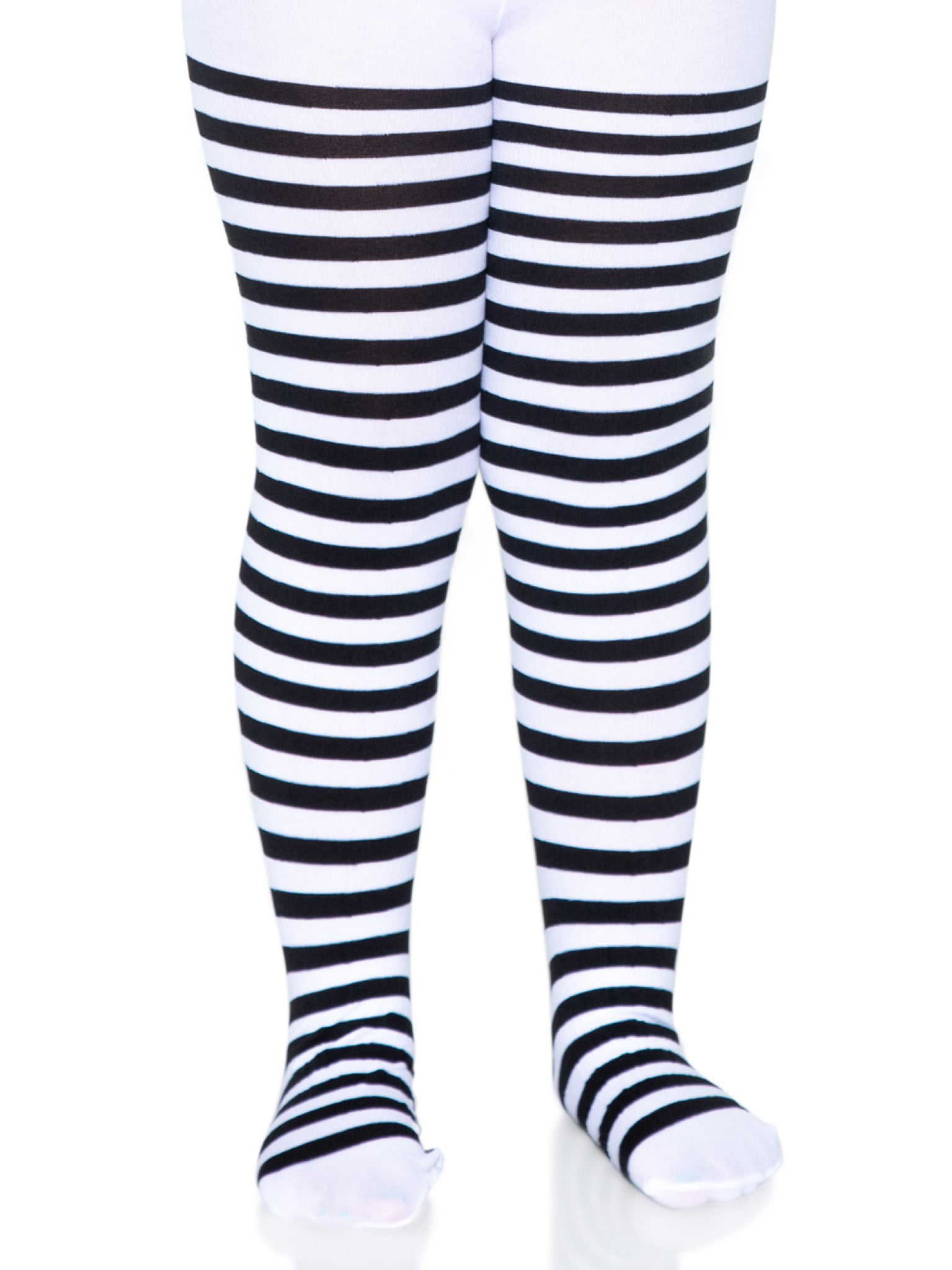  Black and White Stripe Stretchy Tights - Adult Standard Size, 1  Pair - Perfect for Halloween, Everyday Wear & Performances : Clothing,  Shoes & Jewelry