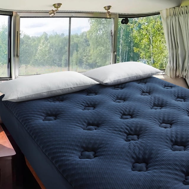 Funda de colchón Hansleep RV Short Queen 152 x 191 cm azul marino