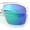 Clear - Teal Mirror, variant on Polarized Color Mirror Mens Rectangle Sport Horn Rim Plastic Sunglasses Black Grey - Black